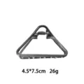 Metal triangle hair claw clip for thick hair, stylish geometric hair accessory for women. - Triangle Style (1166-17) / 1 Piece