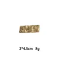 Gold metal rectangular hair clip with irregular hammered texture, stylish alloy barrette accessory. - Rectangular Hammered Style (1165-2) / Silver