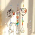 Acchiappasole albero della vita in cristallo 3 pezzi decorazione appendere finestra casa - Set di 3 Pezzi Albero della Vita