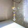 Acchiappasole in cristallo appendere ornamento prisma arcobaleno per finestra giardino. - Viola
