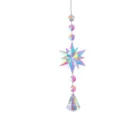 Crystal suncatcher car hanging ornament iridescent faceted prism decoration - Colorful Snowflake Style-Diamond
