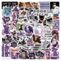 Detailed view of bookish sticker pack featuring cute witch, cat and ghost designs for crafts. - PMS236