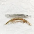 Silberne und goldene Metall Haarspangen Spange elegante Dutt Haaraccessoires für Damen. - Goldene Kupferrohre