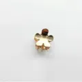 Golden metallic mini flower hair claw clip, cute hair accessory for daily styling and chic look. - Mini Flower Style (1162-20) / Gold