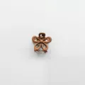 Mini brown matte flower hair claw clip for daily styling, cute hair accessory for women. - Hollow Flower / Camel