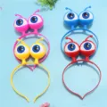 LED alien eyeball headband flashing party hair hoop funny novelty costume hair accessories - Pink