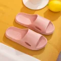Comfortable pink EVA slide slippers for women, lightweight casual indoor shoes for home. - 36-37 / Pink