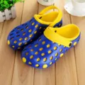 Sabots de jardin antidérapants pour hommes chaussures de plage d'été respirantes bleu jaune - Bleu saphir