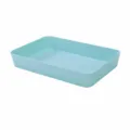 Blaues Kunststoff Aufbewahrungsbox fuer Schreibtisch Schublade und Kueche Behaelter extra - S / Himmelblau