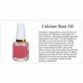 Calcium base coat for nail care, transparent pink liquid with strengthening formula for healthy nails. - Calcium Base Coat / Pink