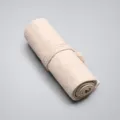 Canvas Stifteetui 24 Fächer Rolle Federmäschchen Buntstift Aufbewahrungstasche Bequem - 24 Löcher / Naturfarben