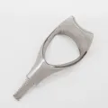 Transparent grey plastic eyeshadow shield, eyelash comb and makeup assistant tool. - Bulk Eyelash Card(0033) / Black