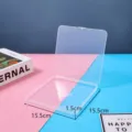 Clear square plastic storage box, ideal for organizing small parts, jewelry and accessories. - 15.5*15.5*1.5cm
