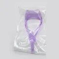 Purple glitter plastic eyelash guard tool for easy eye makeup application and mascara. - Bagged Eyelash Card(0033) / Glitter Purple