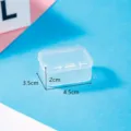 Clear plastic storage box small container for hardware parts jewelry craft 4.5x3.5x2cm - 4.5*3.5*2cm
