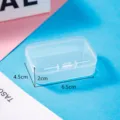 Clear plastic storage box compact container for small items and components 6.5x4.5x2cm - 6.5*4.5*2cm
