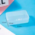 Clear plastic storage box rectangular container for jewelry small parts and hardware parts - 8.5*5.5*2.5cm