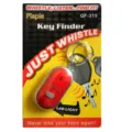 LED sound activated key finder whistle smart anti lost key ring gadget for daily use. - Card Pack / Red