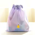 Portable travel waterproof storage bag drawstring pouch dustproof clothing sorting bag - Pear / S / Purple