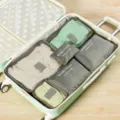 Travel storage bag 6-piece set waterproof clothes organizer bags for suitcase organization - Gray