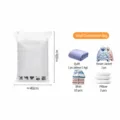 Vacuüm compressiezak voor kleding, ruimtebesparende opbergzak voor dekbedden en kleding. - Wit 40*60