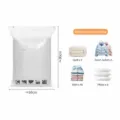 Bolsa de almacenamiento al vacío para edredones y ropa, tamaño 80x60cm, ahorro de espacio. - Blanco 60*80