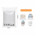 Gran bolsa de almacenamiento al vacío para edredones y ropa gruesa de 80x100cm - Blanco 80*100