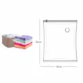 Bolsa de almacenamiento al vacío transparente pequeña 50x40cm para ropa y toallas. - Transparente 40*50 cm