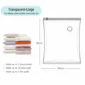 Bolsa de almacenamiento al vacío grande para edredones, almohadas y ropa. 80x60cm - Transparente 60*80 cm