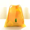 Yellow waterproof drawstring storage bag for travel clothes organizing and daily home pack - Tree / S / Yellow
