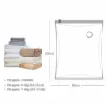 Bolsa De Almacenamiento Al Vacío Grande Transparente Para Edredón 100x80cm Hogar - Transparente 80*100 cm