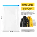 Vacuüm opbergtas voor kleding, extra grote 50x70cm compressiezak voor reizen en thuisorganisatie. - Extra groot (50*70 cm)