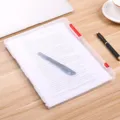 Scatola porta documenti A4 in plastica trasparente, organizer portatile per ufficio e casa. - Formato grande (A4) 30,7x23,2 cm / Rosso