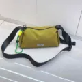 Casual oxford cloth crossbody bag for women, featuring a secure zipper and stylish adjustable strap. - Green