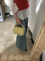 Yellow lunchbox handbag, stylish solid color niche design daily crossbody small square bag - Yellow
