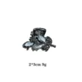 Exquisite mini hair claw clip with sparkling rhinestones and leaf design, perfect for bangs and updos. - Milky White
