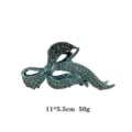 Rhinestone hair claw clip for women, metal elegant shark clip, sparkling hair accessories for styling - Gun Black Ribbon Style