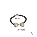 Crystal Bow Hair Tie Black Elastic Rubber Band Rhinestone Hair Accessory For Women - Crystal Bowknot (1111-9)