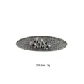 Silver rhinestone butterfly hair clip elegant sweet snap hairpin for women styling hair accessories - Silver Full Rhinestone Double Butterfly Style (1101-26)