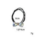 Cross-border fashion hair tie with iridescent crystal bow high elasticity rubber band - Colorful Crystal Bow (1111-12)