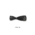 Black rhinestone bow hair clip, elegant mini barrette for women and girls daily styling. - Black Rhinestone Bowknot Style (1101-9)