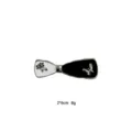 Black and white bow hair clip elegant metal hairpin for women bangs side clip daily styling - Black and White Contrast Bowknot Style (1101-6)