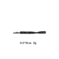 Gun black rhinestone bow hairpin stylish bang clip minimalist hair accessory for women daily wear - Gun Black Rhinestone Bowknot Barrette (1074-3)