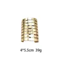 Manchette cheveux metal attache queue de cheval creuse geometrique accessoire de mode tendance. - Or