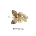 Gold butterfly hair clip alloy metal side bangs clip elegant hair accessories 4.8x7cm - Large Butterfly