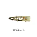 Gold star hair clip with sparkling rhinestones, elegant side hairpin for women and girls styling. - Gold Rhinestone Hexagram Style