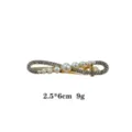 Pince à cheveux perle strass dorée élégante épingle à cheveux mignonne accessoire mode - Pince à Cheveux Perle Géométrique Ajourée Dorée (1074-10)