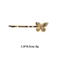 Goldener Schmetterling Haarklammer elegante seitliche Haarnadel Metall Haarschmuck - Kleiner Schmetterling Stil