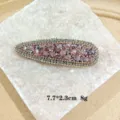 Pink rhinestone BB hair clip sparkling crystal hairpin sweet hair accessories for women - Pink Waterdrop (1069-5 Waterdrop)