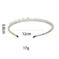 Elegant crystal rhinestone thin headband variant, sparkling crystal hair accessory for women. - Clear Rhinestone Inlaid Style (1099-4)